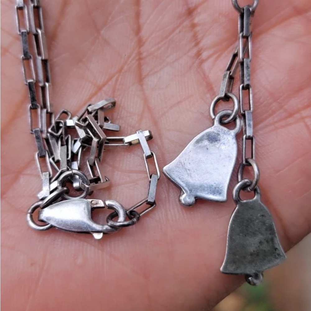 Rare Chunky Solid 925 Sterling Silver Chunky Link… - image 5